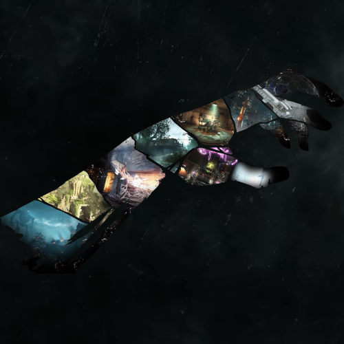 POSTER ZOMBIE HAND CUT